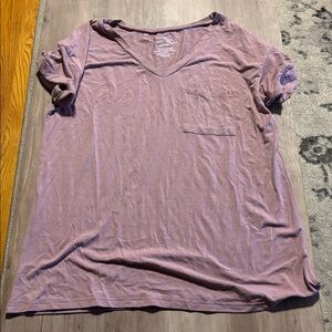 Purple V-Neck T-Shirt